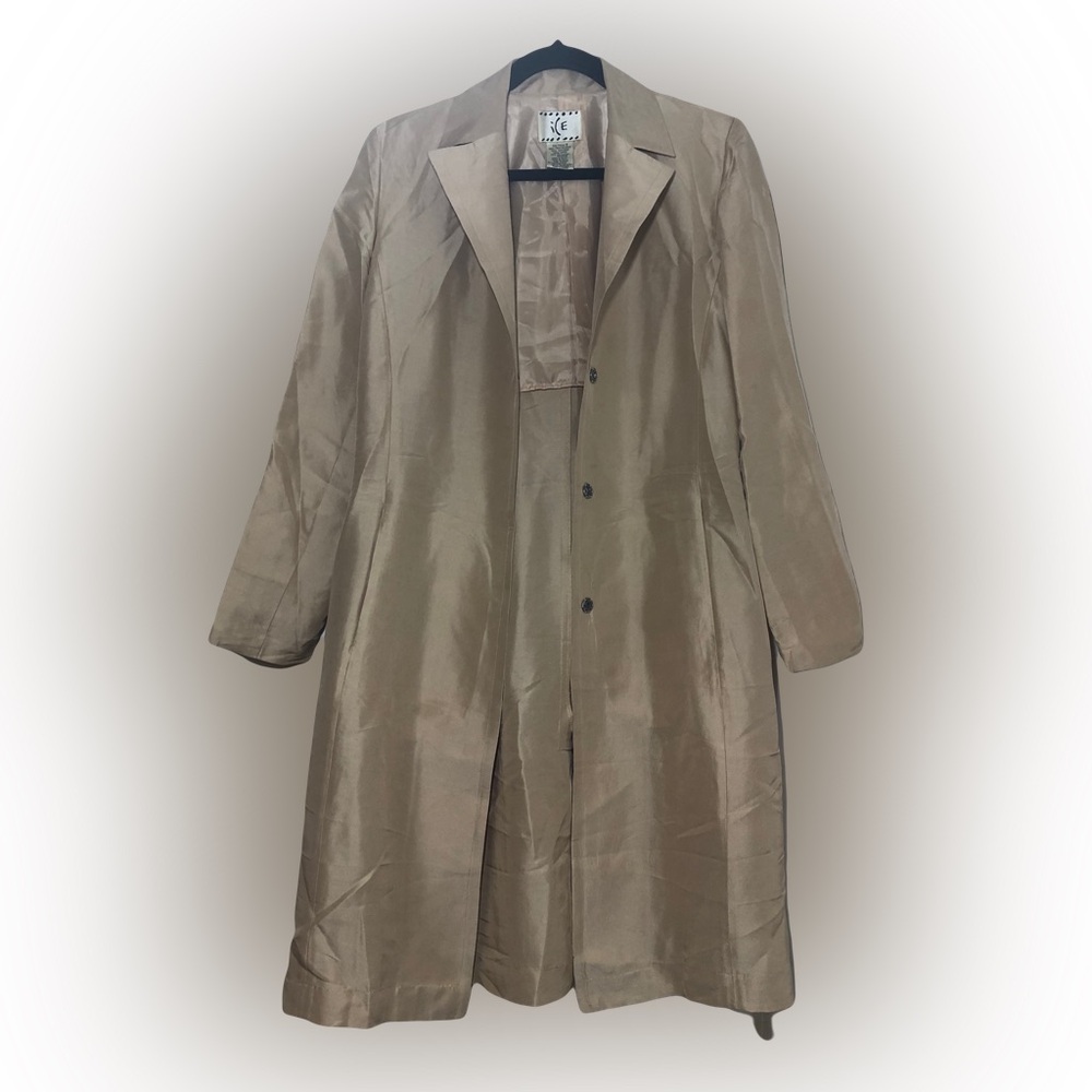 Ice Satin Trench Coat